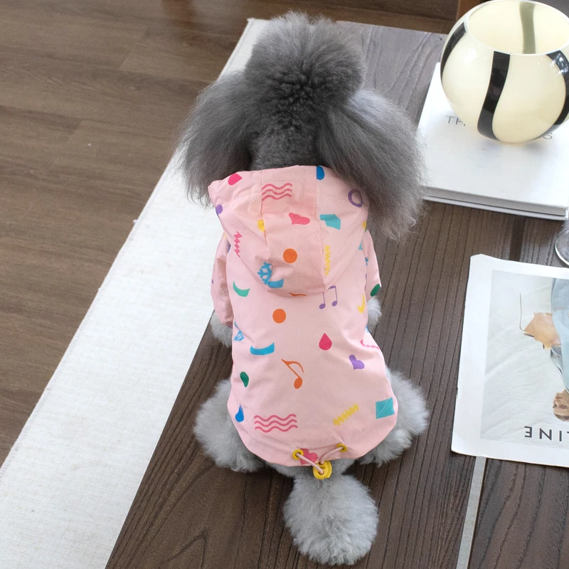 Winter Warm Dog Raincoat Pet Clothes Small Dog Clothing Waterproof Coat Jacket Yorkie Bichon Corgi Hoodie Cat Chihuahua Costumes