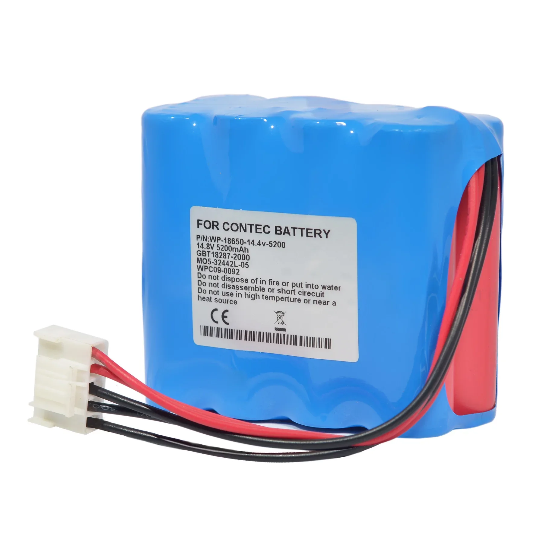 14.8V 5200mah li-ion rechargeable replacement medical equipment JHT-99F-00  for ZONCARE ZQ-1212