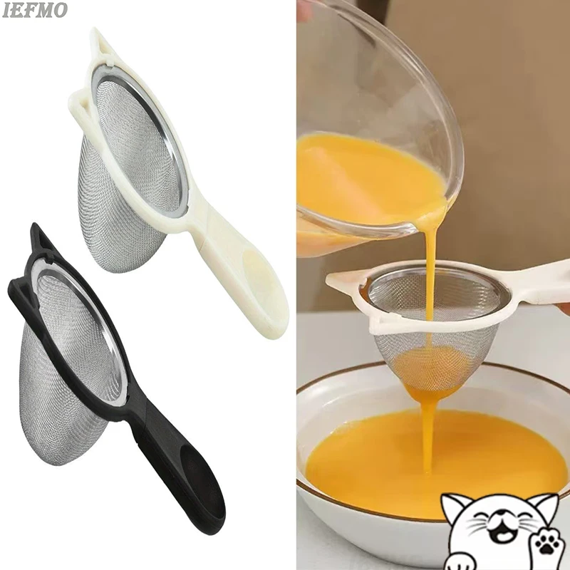 

Handle Cat Ear Shape Metal Fine Mesh Filter Stainless Steel For Juicing,Filtering Tea,Flour,Soy Milk Kitchen Tools
