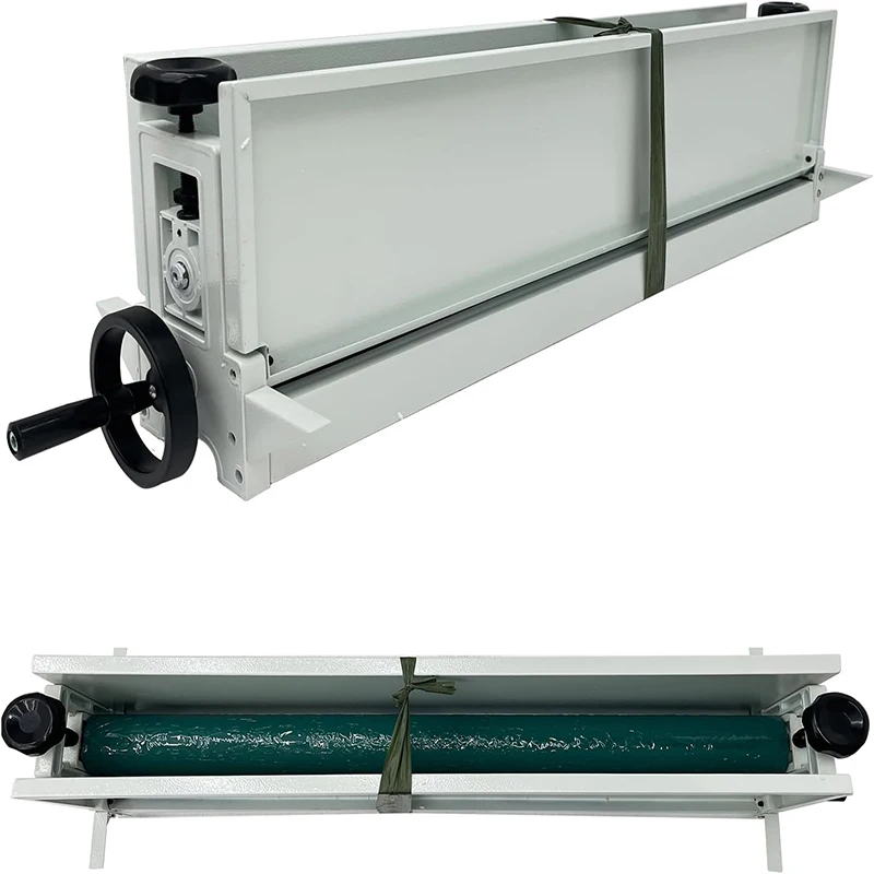 آلة تصفيح يدوية على اللفات الباردة مقاس 750 مم مع تصفيح فيلم الفينيل لطاولة العمل القابلة للطي