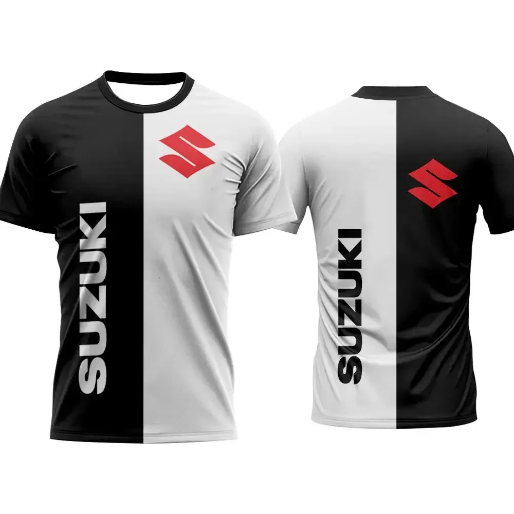 Suzuki Bestverkochte trendy 3D-print heren T-shirt zomer dagelijks buitensport fitness sneldrogend ademend casual korte mouw