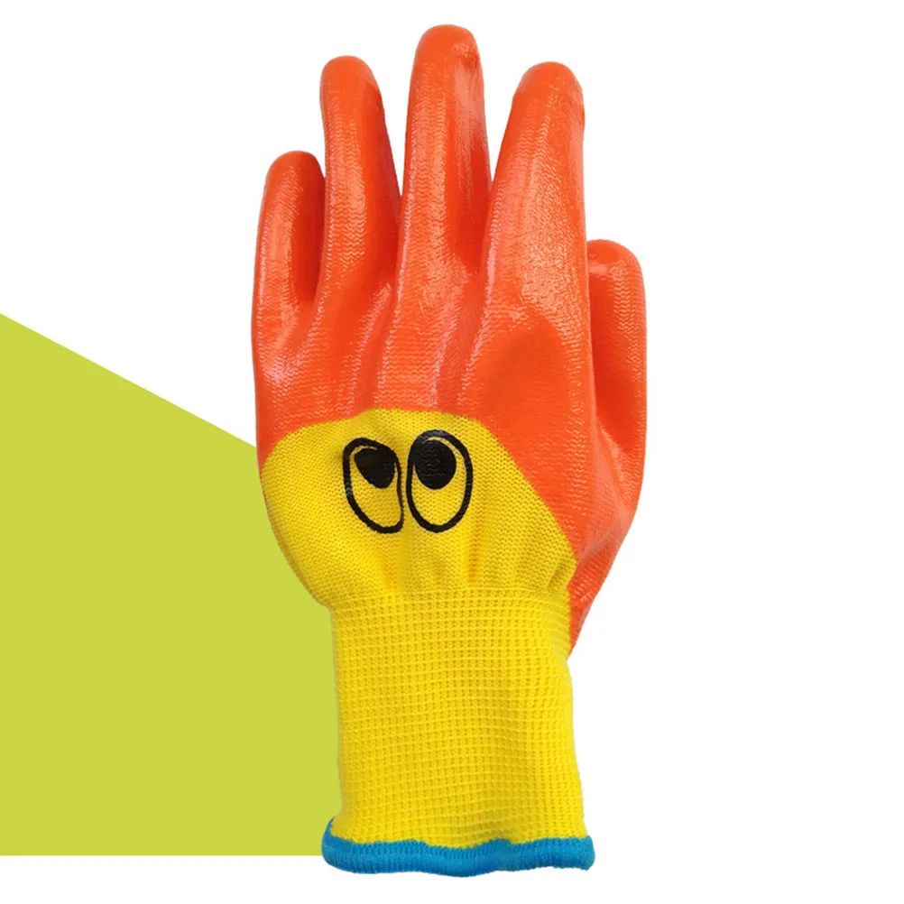 

2 пары садовых перчаток с противоскользящим и износостойким нитриловым покрытием, дышащие защитные перчатки для посадки и работы во дворе