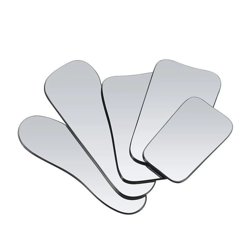 Espelhos Dentários Foto Boca, Refletor Fotográfico Intraoral, Vidro Espelho, 5Pcs por Conjunto