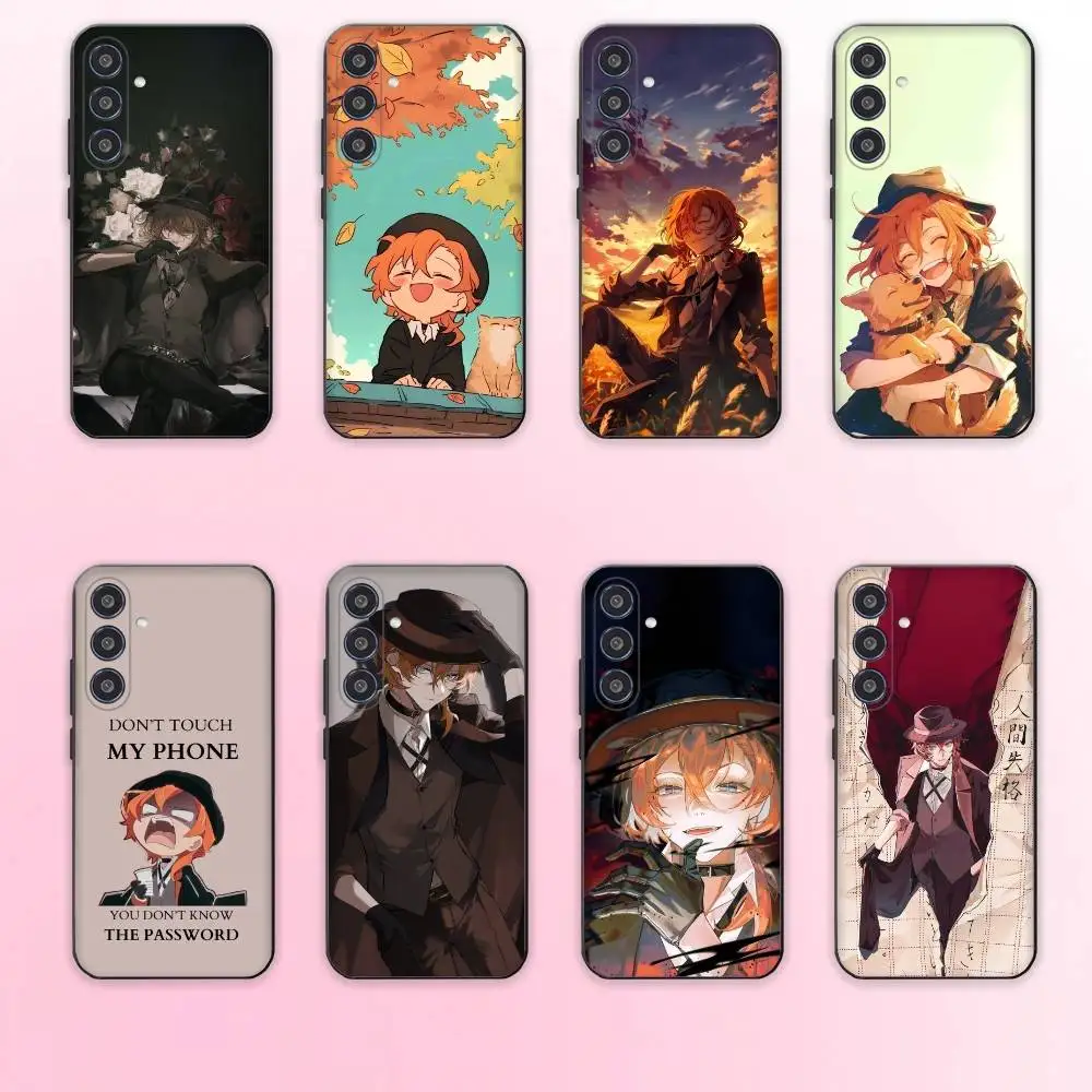 

N-Nakahara Chuuya phone Case For Samsung Galaxy A73,A72,A71,A70,A53,A52,A51,Others Soft Black Shell