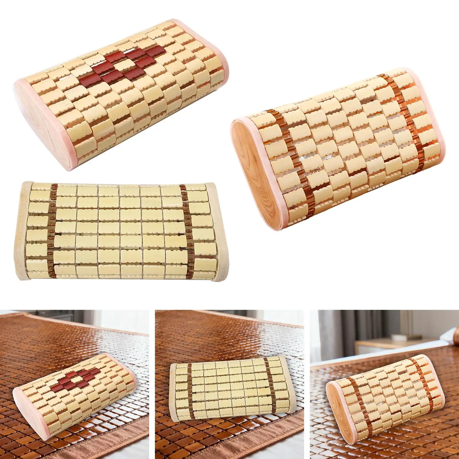 وسادة مسند رأس من الخيزران وسادة ساونا ناعمة للبالغين توفر سبا منزلية رائعة #1