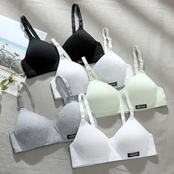 Thin Bra Comfortable Push Up Underwear AB Cup No Wire Seamless Bra Girl Underwears Female Breathable Lingerie Girls Clothing