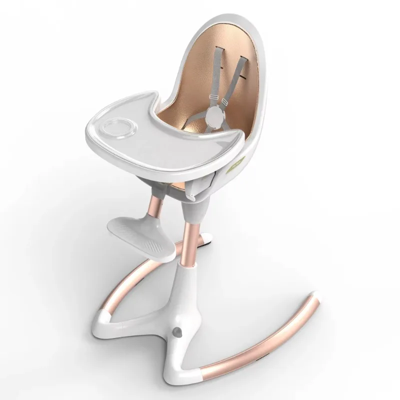 Baby High Chair Adjustable Height Multifunction High Chair Egg Shape Waterproof Easy Clean Baby Chair