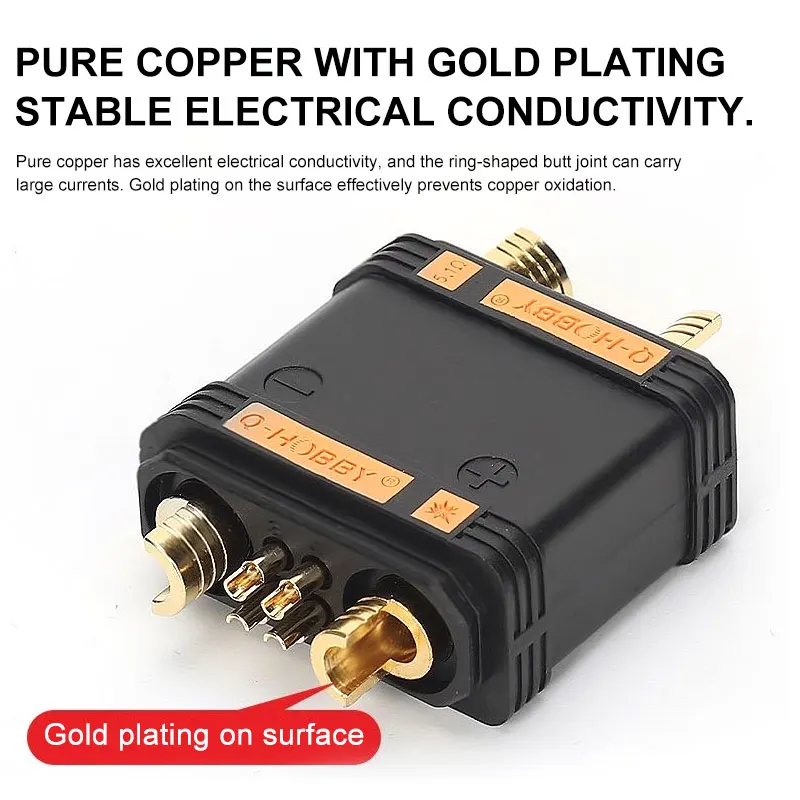 QS10P-S/L/U Electric Vehicle Battery Conversion Plug 210A High Current Drone Model Connector Male Female New Energy Sockets