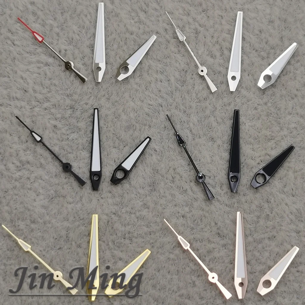 Hohe Qualität Uhr Hände 12,5*12*8 Grün Leuchtende Silber Gold Pistole Für NH35 NH36A 7S26 7S36 4R35 4R3 Bewegung Uhren Zubehör