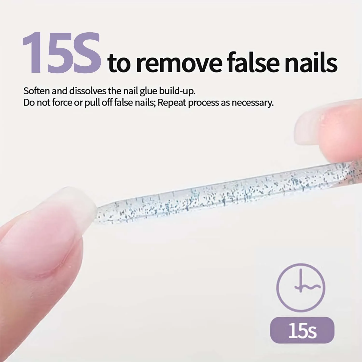 بخاخ احترافي لإزالة غراء الأظافر سعة 60 مل مع قضبان توزيع المكياج - إزالة سريعة فورية 15 ثانية، كحول/أسيتون/خالي من الفورمالديهايد #3
