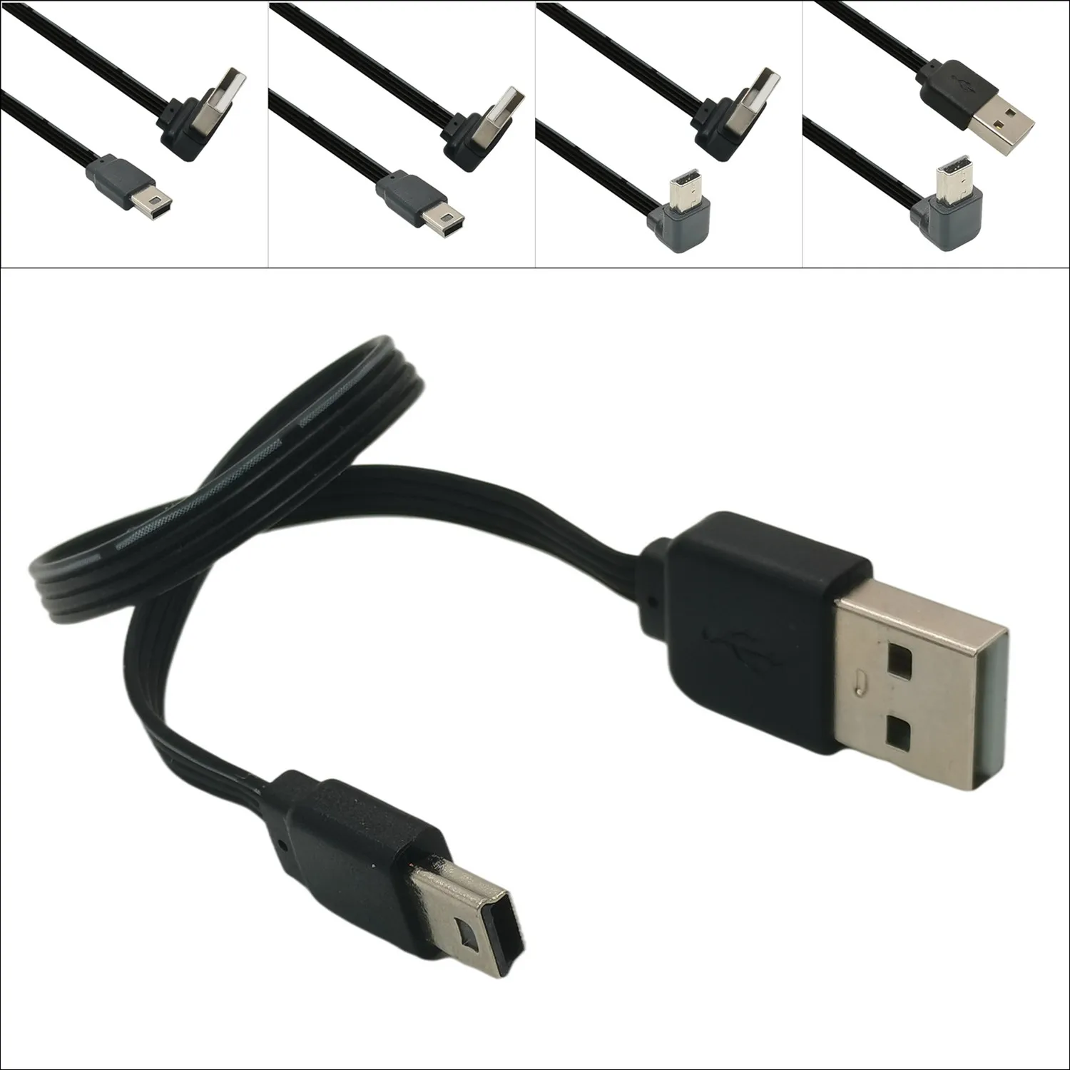 0.1m 0.2m 0.3m 0.5m 1m USB Type A To Mini USB Data Sync Cable 5 Pin B Male To Male Charge Charging Cord Line for Camera MP3 MP4