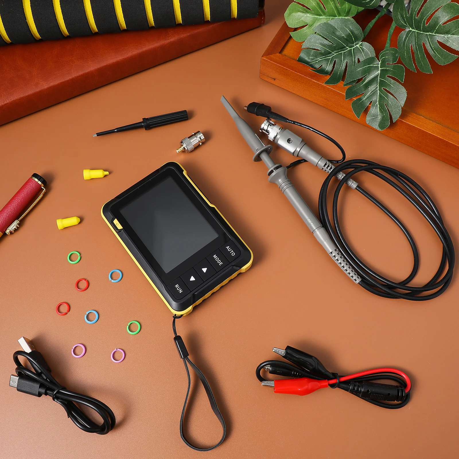 

Digital Oscilloscope Handheld Portable DSO152 Multimeter Square Probe Kit Frequency Automotive Science Lab