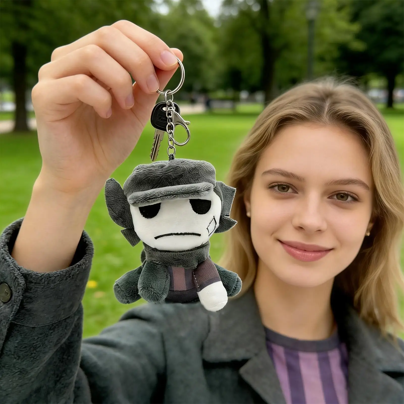 Llavero de Peluche con Figura de Juego, Colgante Decorativo Suave para Mochila, para Niños y Adultos, para Bolsos, Mochilas, Carteras, para Ir al Trabajo o a la Escuela