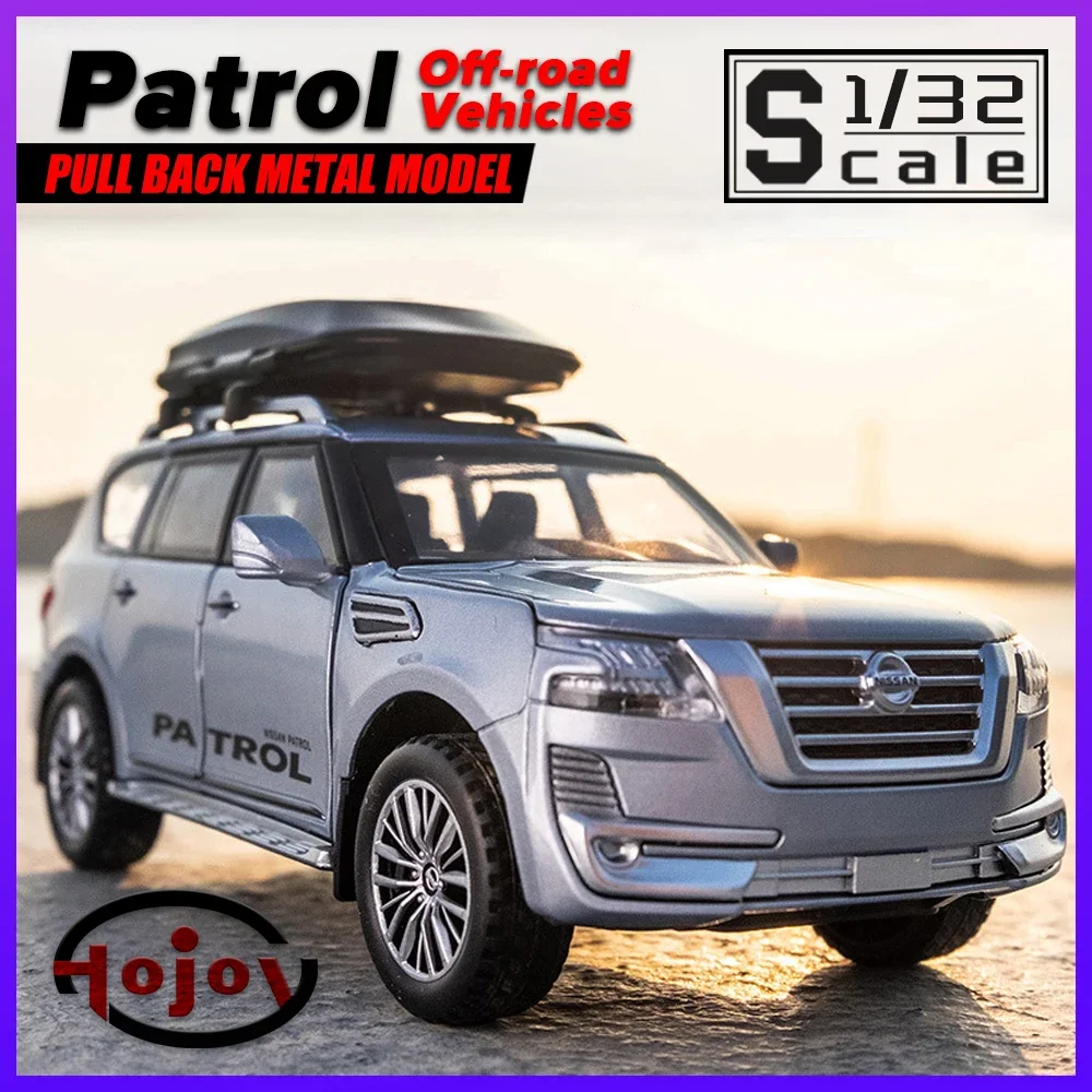 

Scale 1/32 Patrol SUV Metal Diecast Alloy Toys Cars Trucks Model Gift For Boys Children Kids Toys Off-road Vehicles Collection