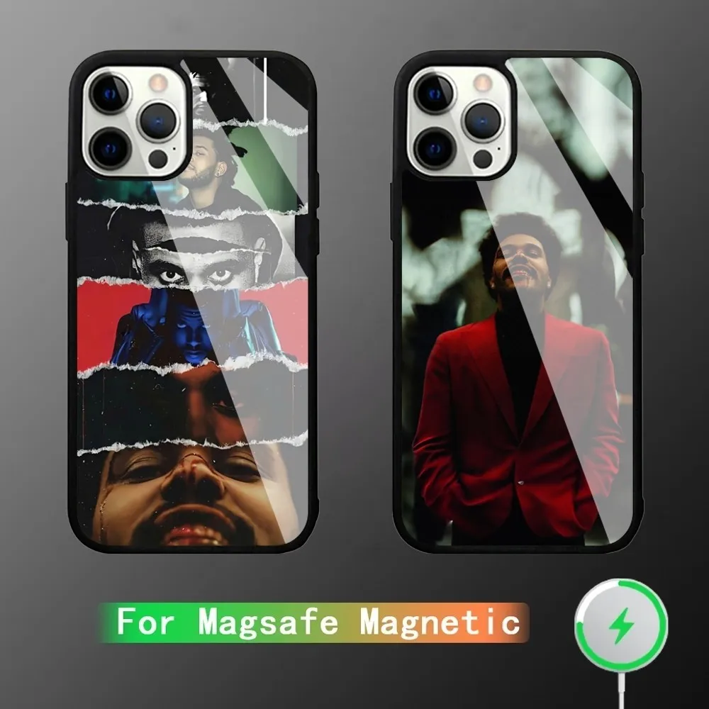 

Singer The W-Weeknd Phone Case For Magesafe Magnetic Wireless Charge Case For iPhone 11,12,13,14,15,Pro Max Plus Mini