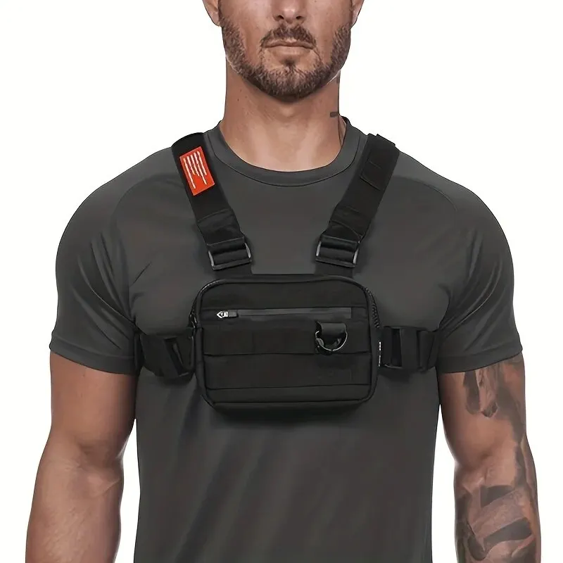 Chest Bag Vest Bag Phone Pouch Bag Oxford Cloth Tactical Belt Bag Fanny Streetwear Waist Bag