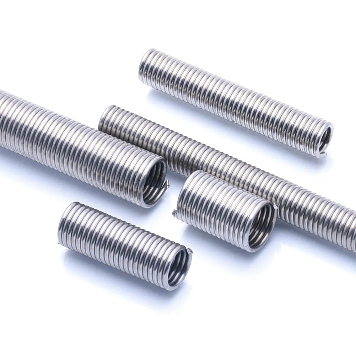 

10Pcs Wire Dia 0.5mm Without Hook Extension Spring OD 3/4/5/6mm 304 Stainless Steel Spring Length 10-120mm