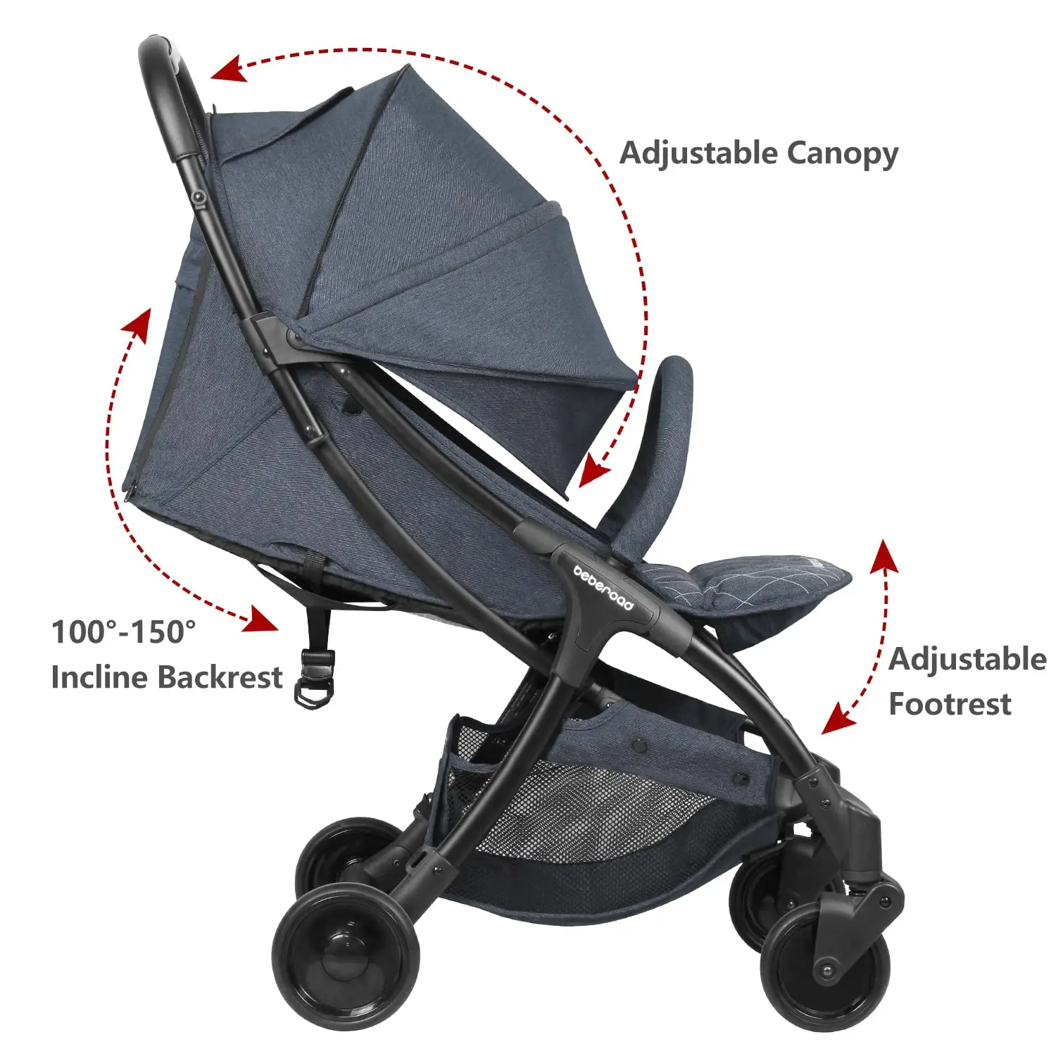 Love R2 Small Travel Stroller Compact  Lightweight Baby  for Airplane, Infant Toddler