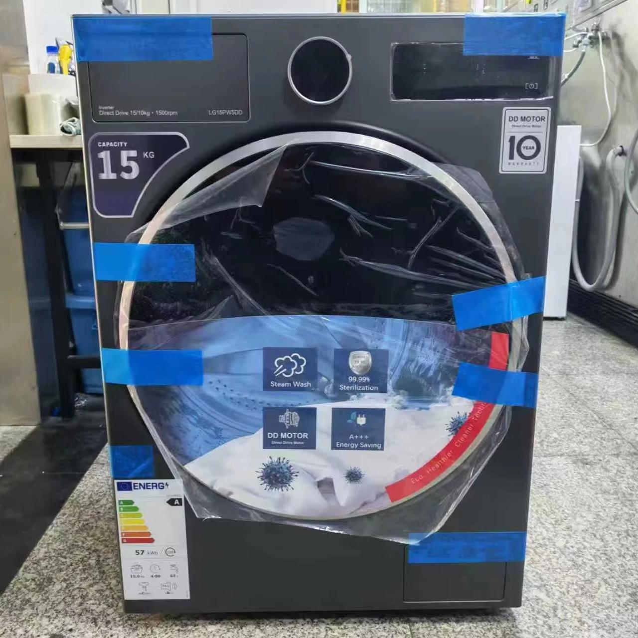 

11kg Automatic Electric Front Loading Washer with Drying Machine Plastic Housing for Hotel and Commercial Use Laundry Pro