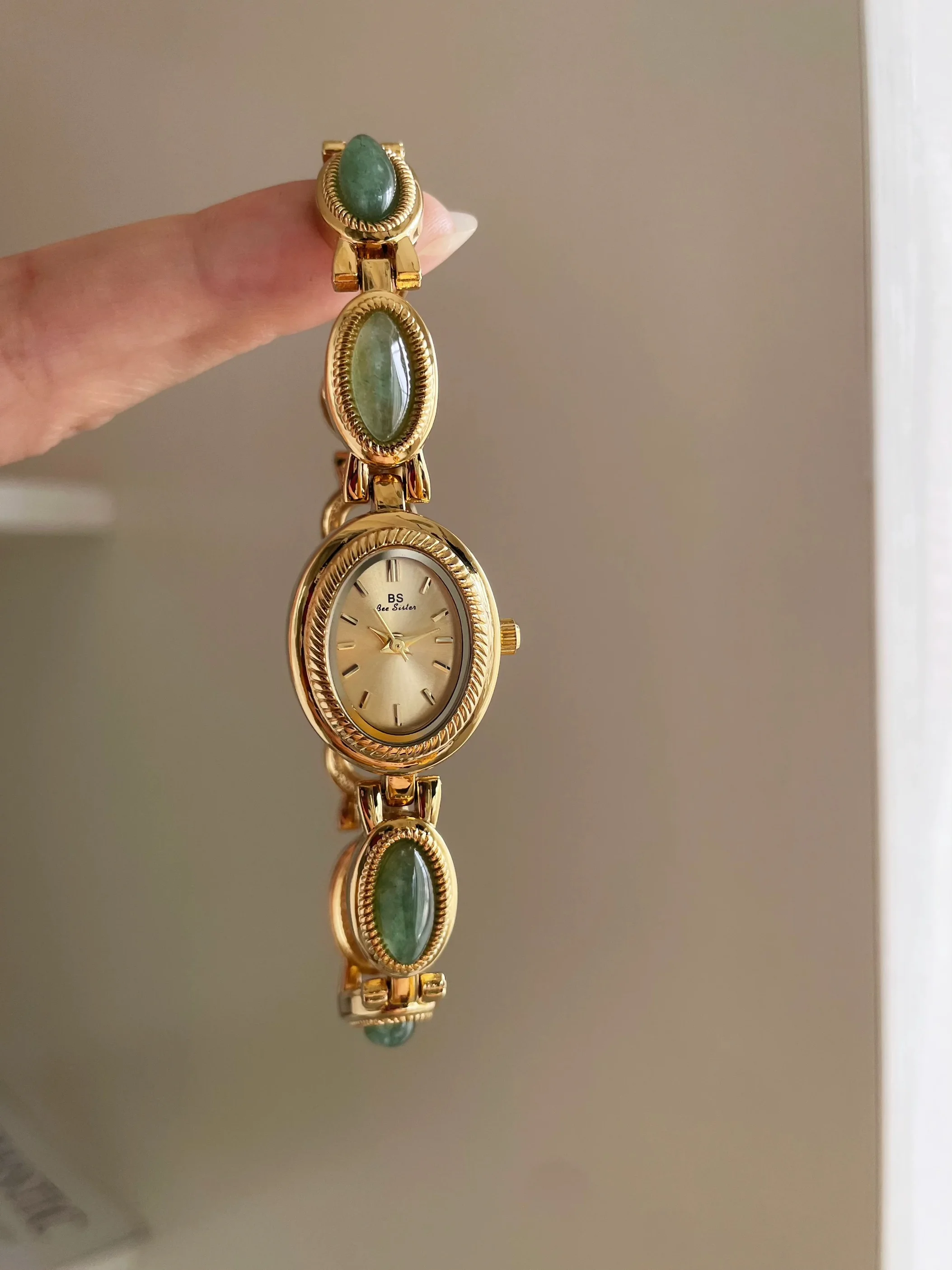 Reloj de cuarzo para mujer, Reloj de lujo dorado y plateado, Reloj con banda de acero inoxidable, pulsera de piedra para mujer, Reloj de pulsera estilo Orologio para niñas, nuevo Reloj de pulsera
