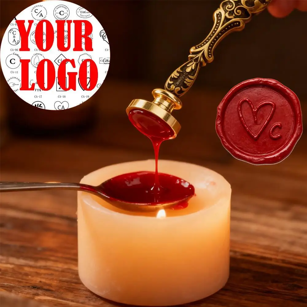 

2.5/3/4Cm Personalized Brass Wax Seal Stamp Custom Text/logo for Wedding Envelope Sealing Diy Card Decoration & Craft Gifts