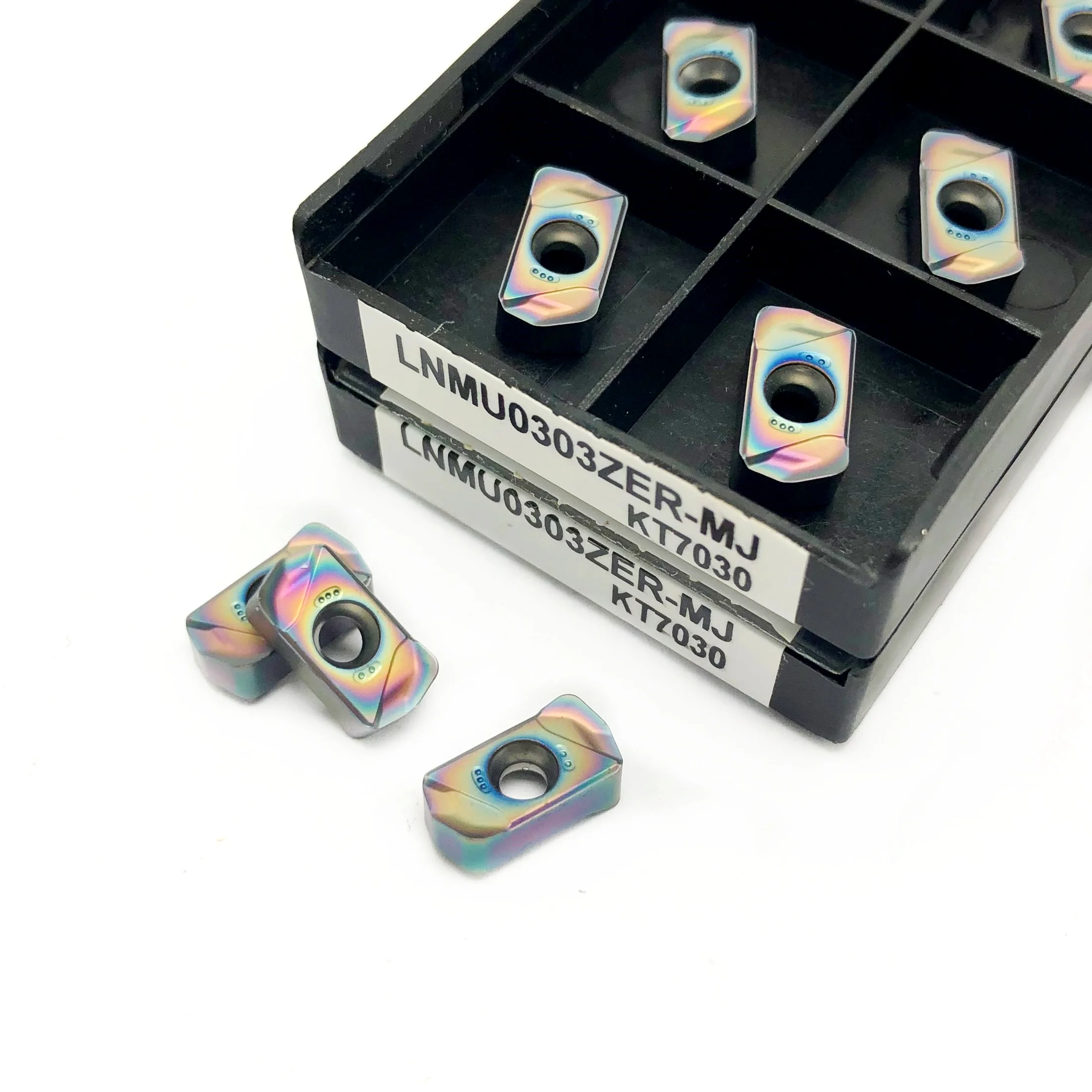 Fast Feed Milling Insert, ferramenta de torneamento de liga dura dupla face, alta qualidade, LNMU0303ZER MJ KT7030