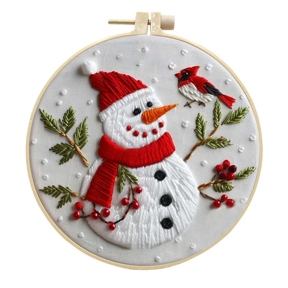 

Unfinished Embroidery Kit 3D Christmas Theme DIY Handwork Sewing Cross Stitch Set Crafts Thread Tools Material Pack