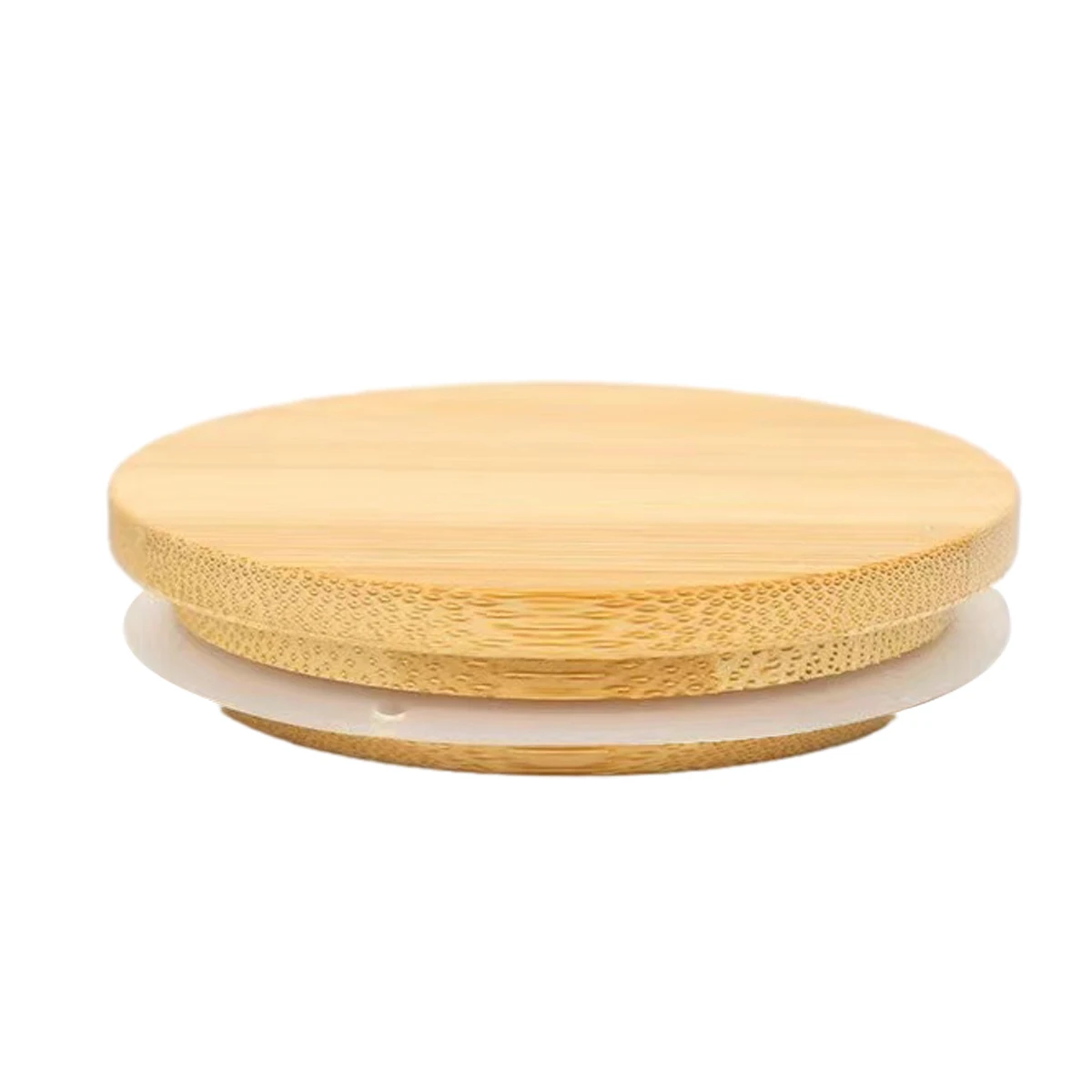 Bamboo Lid Compatible with Puds Cheesecake Jars Reusable Airtight Glass Storage Can Lids