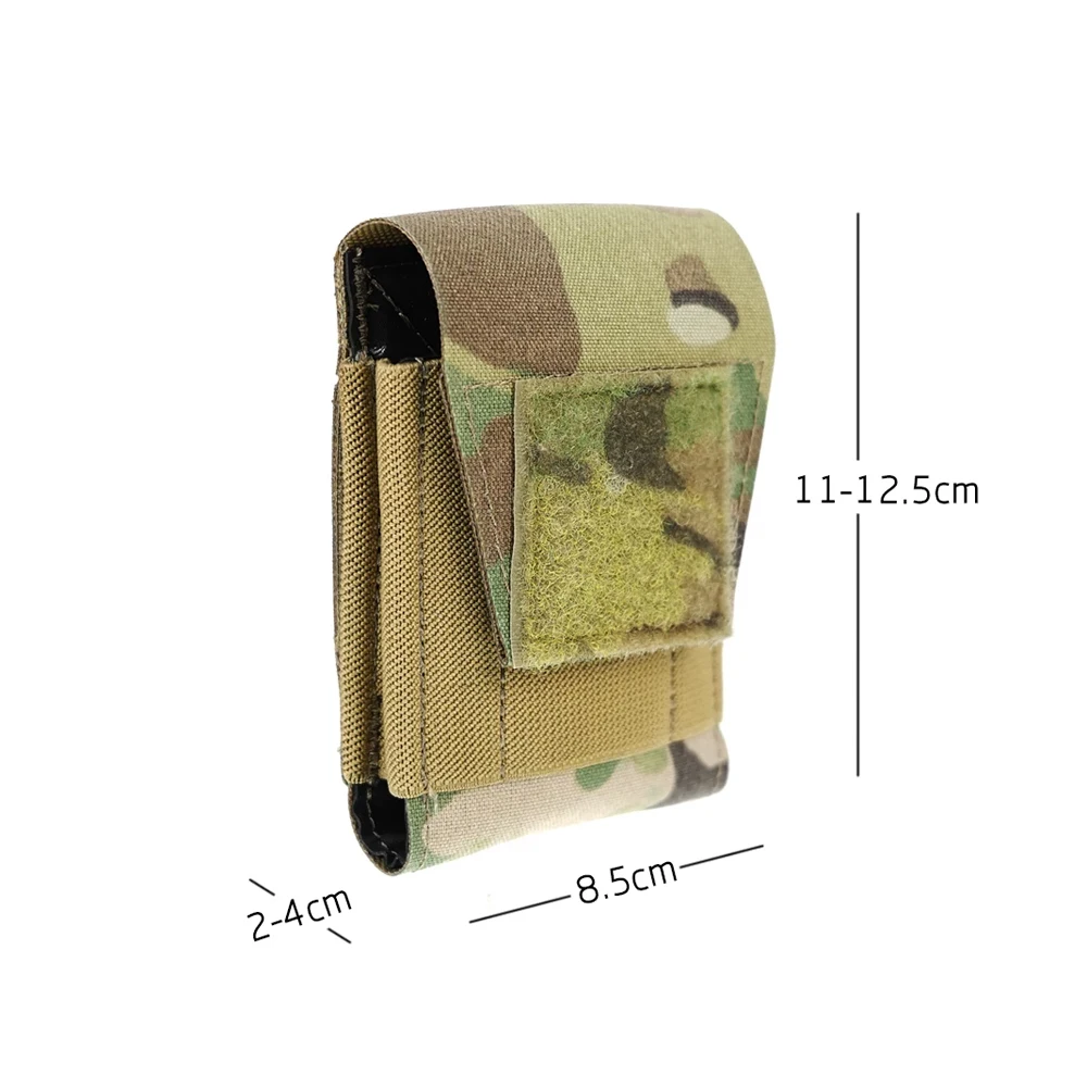 TACTICAL multi-purpose clamshell flat sundries bag can be worn straight through the belt PH111