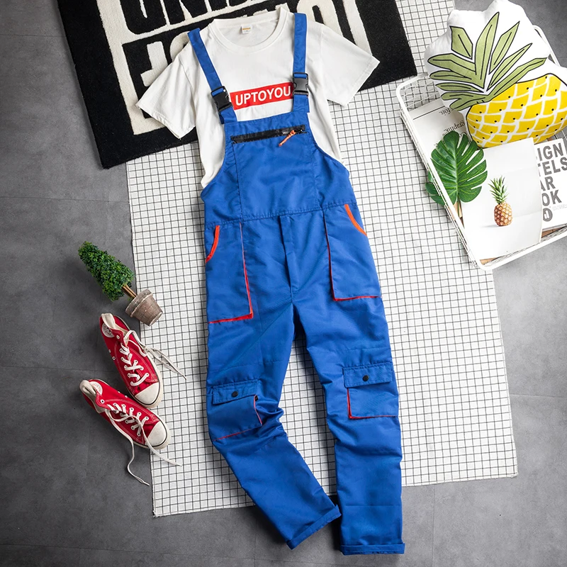 

Retro Japanese Sle Workwear Overalls ex Loose Fit Straight Leg Pants Summer Casual Youthful Trendy Color