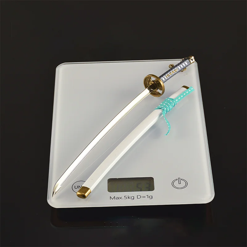 Tsushima jogo katana ghost island guardião 26cm modelo de brinquedo estatueta com bainha, faca artesanal de metal ornamento de espada de brinquedo