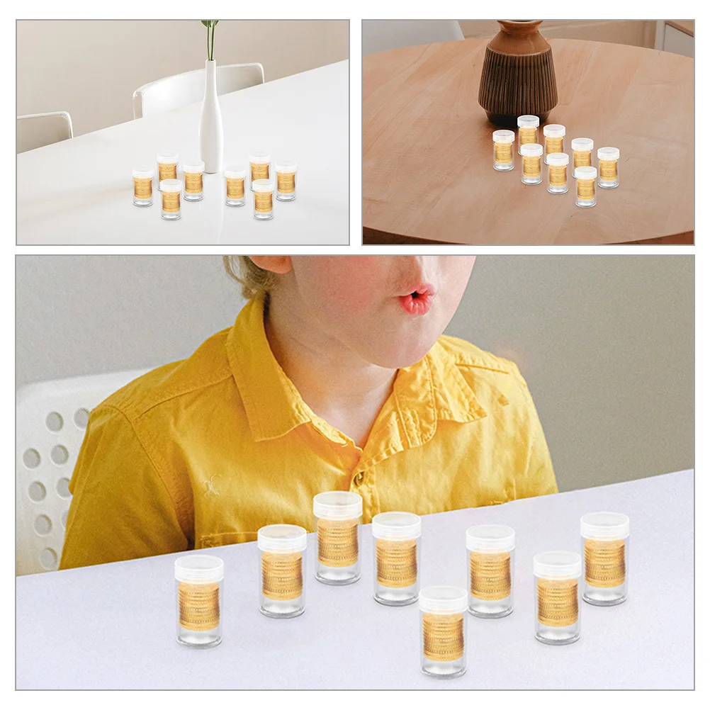 20 قطعة صندوق حماية العملات المعدنية منظم تخزين بلاستيكي شفاف مادة البولي بروبيلين حاوية مدمجة جامع هدية عرض #1