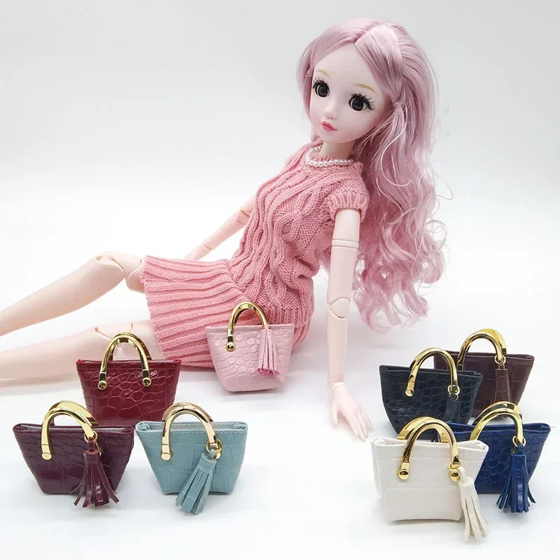 Bolsa de couro elegante para boneca BJD, saco de armazenamento, pode abrir acessórios, 30 cm, 60cm, 1/3 BJD, 1:6