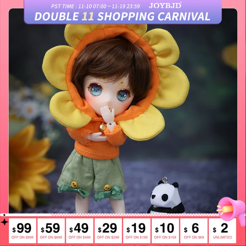 

ob11 Suitsu BJD Doll 1/11 Tiny Hand Dolls Ball Jointed Doll Sunshine Baby Art Collection Girl Gifts BJD