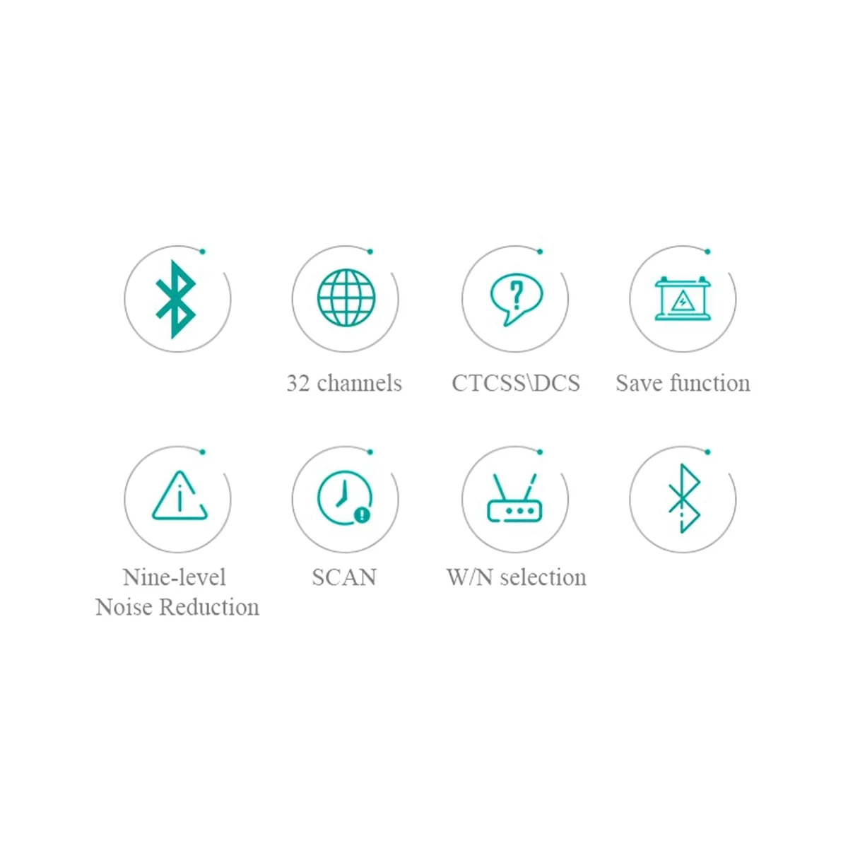 T-BL6 양방향 라디오, LCD 디스플레이 포함, 햄 라디오, 미니 블루투스 워키토키, 32 채널, 400-520Mhz