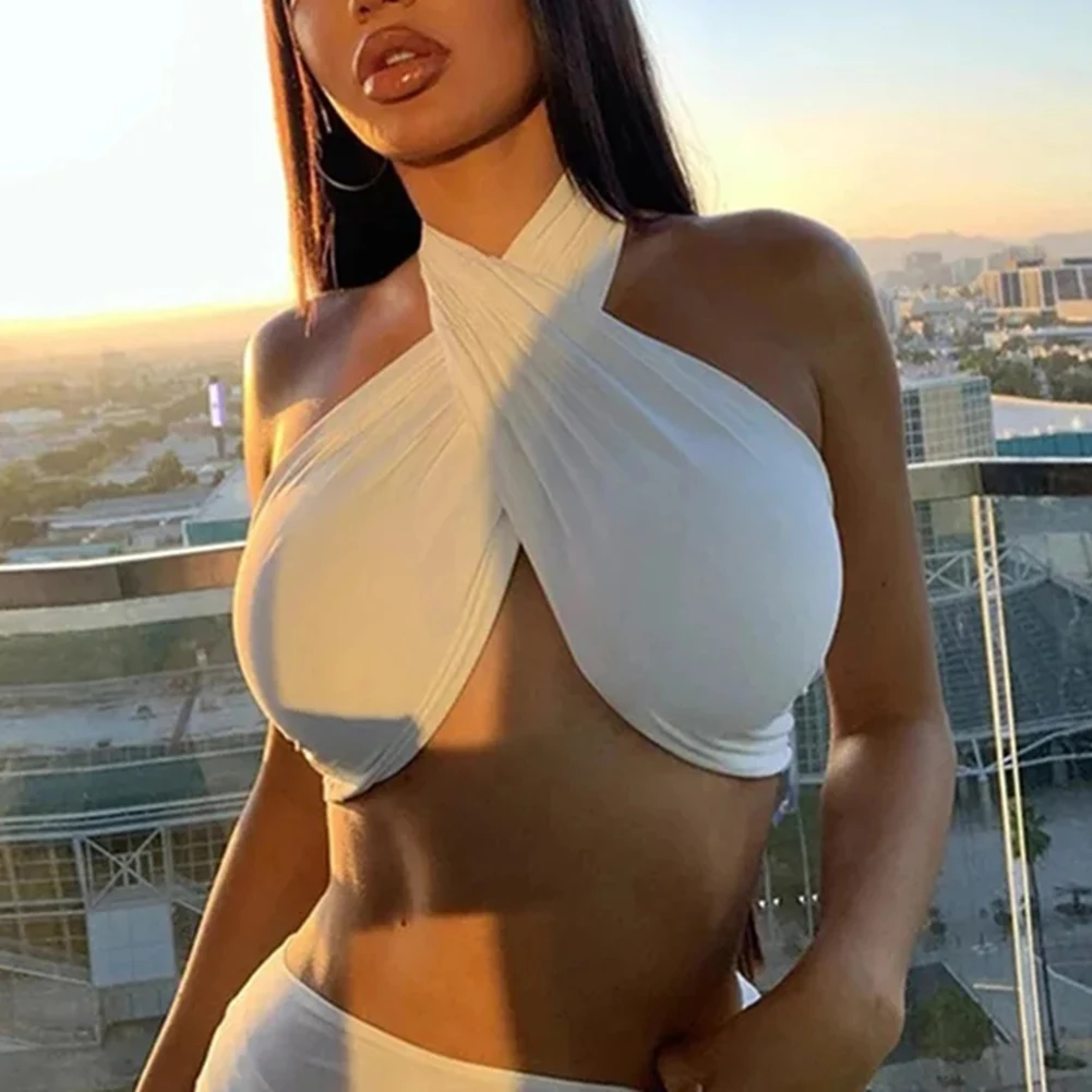 Bequemes und atmungsaktives Damen-Tanktop aus Baumwoll-Spandex, ärmelloses Design, einfarbig, Einzelstück für Freizeitkleidung