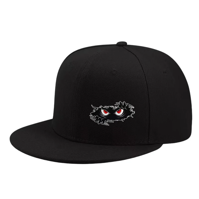 Sharp Eyed Baseball Cap Hidden in the Dark, Trendy Flat Brimmed Hat on the Street, Practical Men's Style, Suitable for Outdoor S