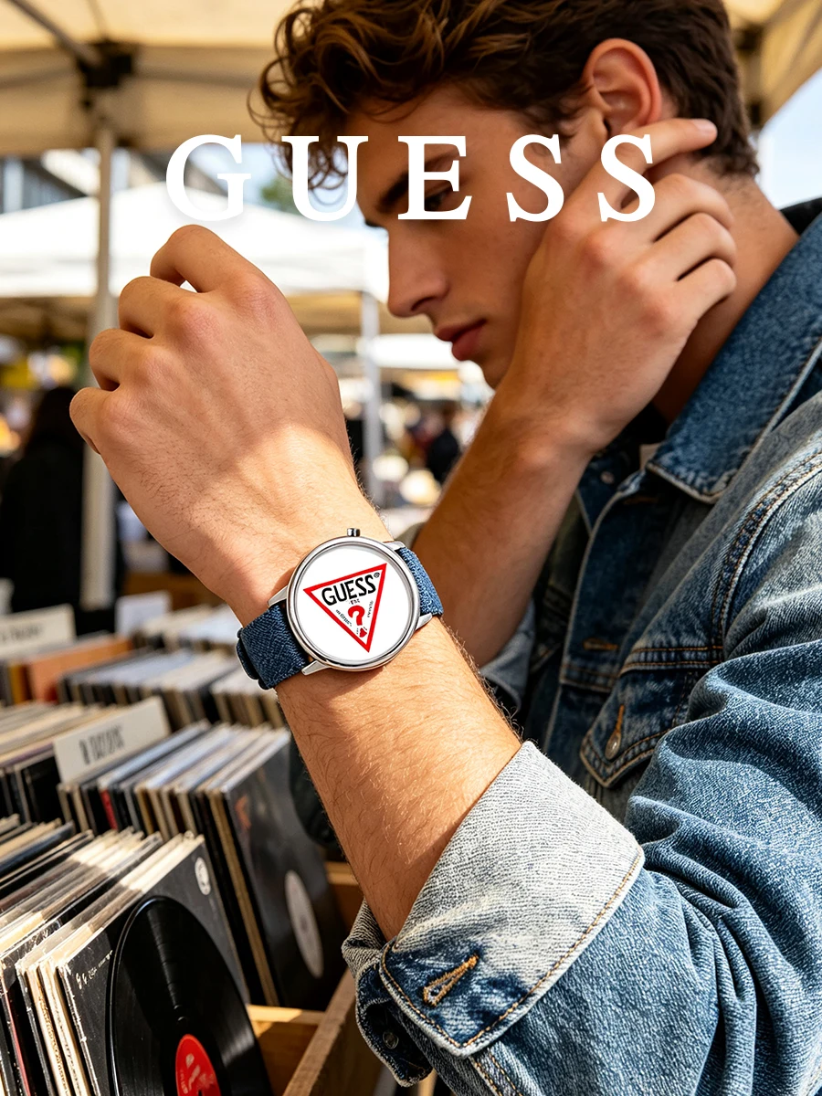 Zegarek Unisex Guess, niebiesk – Street Fashion Logo recenzja i cena