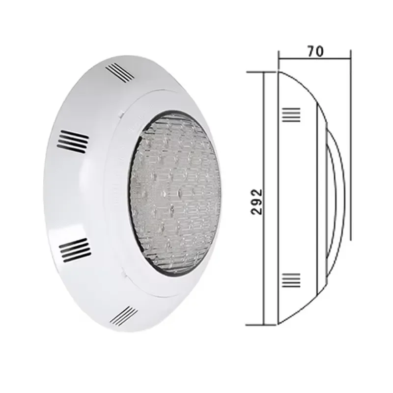 IP68 Waterproof LED Swimming Pool Light Underground Submersible Lamp for Inground Pools Garden Pond Decoration Lighting