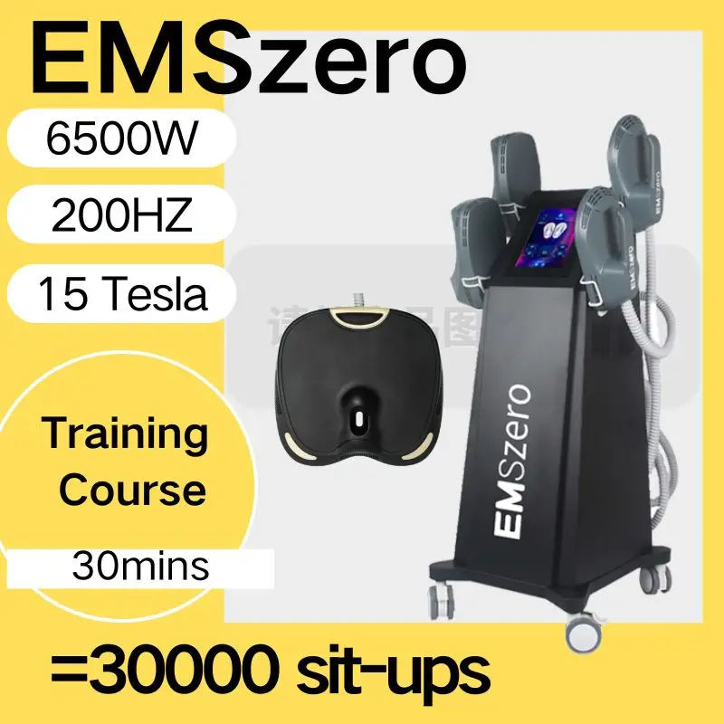 

EMSzero RF Fat Burning Body Slimming Build Muscle Machine Nova EMS Sculpting 2024 Professional 5 Handle with Pelvic floor