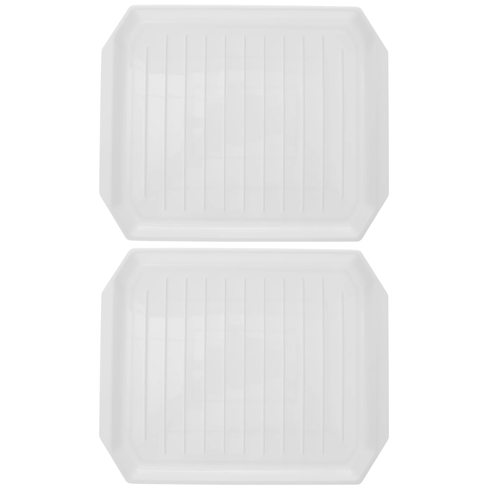 

2 pcs Bacon Baking Tray Microwave Cooking Pan Crisper Dish Grease Drain Eggs Sausage Kitchen Tool Easy Cleaning