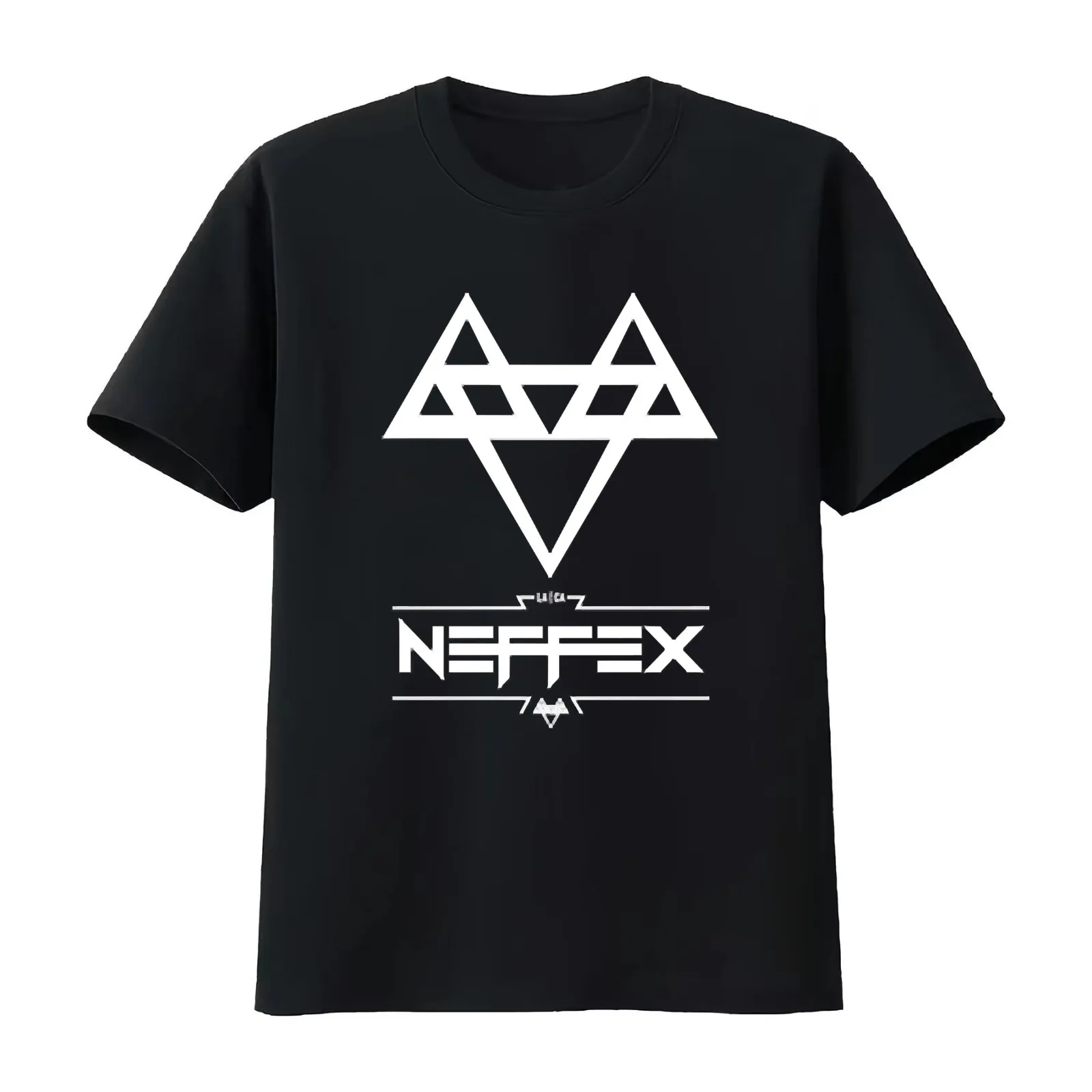 Neffex both logos white T-Shirt Summer Casual Cotton Tee Oversized Streetwear Tops Vintage Graphic Print Unisex Men Women