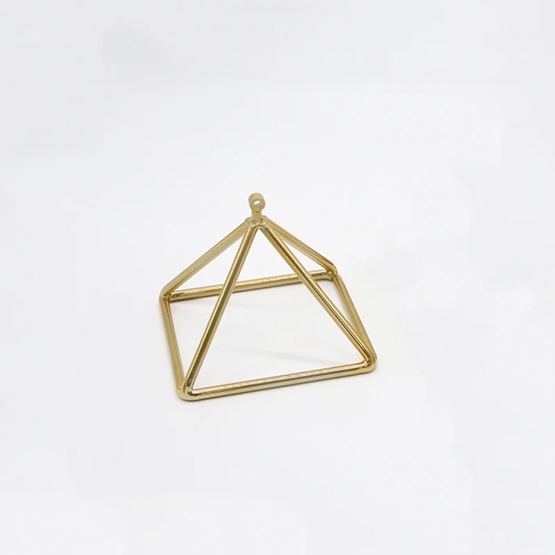 

AMAZING SOUND 3Inch Gold Plated Quartz Crystal Pyramid Chakra Instrument for Sound Healing