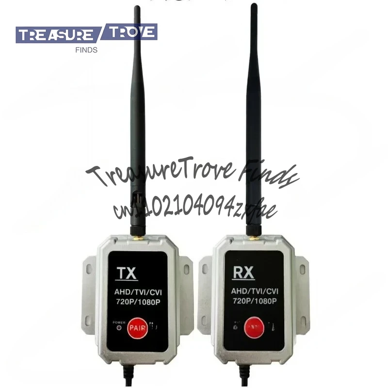 

Wireless Transceiver AHD Wireless Transmitter/Receiver for Up to 1080P Wired Truck Camera Transmitter EU Plug