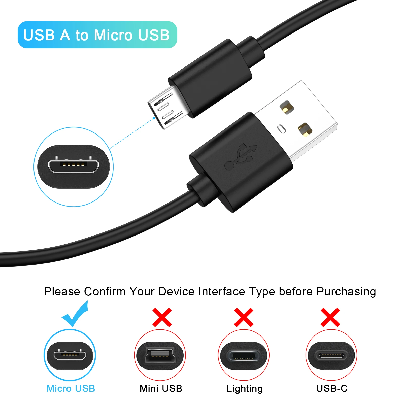 USB 2.0 To Micro USB Cable Data Sync Fast Charging Phone Micro USB Cable For Xiaomi Samsung Andriod USB Charge Cables Cord