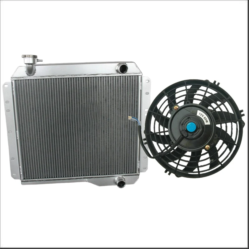 

3Row 62mm Aluminum Radiator + FAN For LANDCRUISER HJ45 HJ47 H 3.6 2H 4.0 Diesel