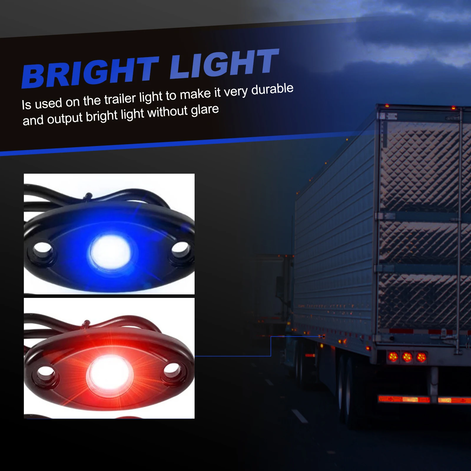 

LED Rock for Cars Trucks Black Plastic Four Wheeler Accessories Car Chassis Lighting Offroad Vehicle Dome Neon LED
