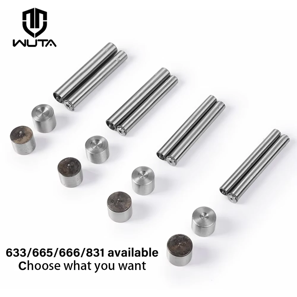 WUTA 4pcs/set Professional Snap Fastener Installation Kit Leather Craft Tool Snap fixing Tool Kit 8mm/10mm/12.5mm/15mm Available