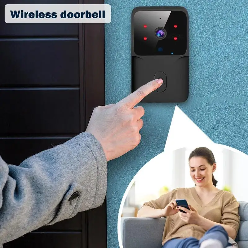 Wireless Camera Doorbell Wireless Security Video Doorbell Long Lasting Video Doorbell For Home Apartment Villa And Offices