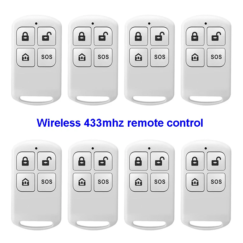 433MHz Wireless Remote Control Detector EV1527 for Remotely Arm / Disarm Home Burglar Security Alarm System for PG103 105 107